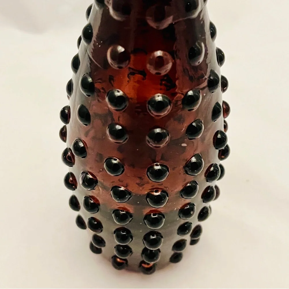 Mid-Century Amethyst Hobnail Bud Vase, Vintage, EUC